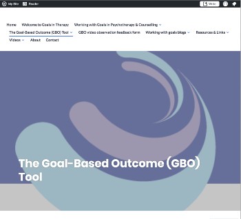 Goal-based outcomes website